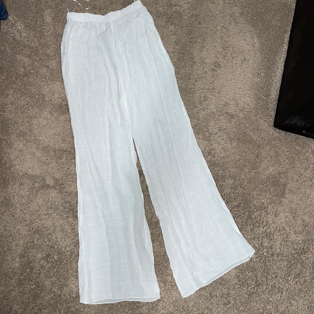 White Linen Beach Coverup